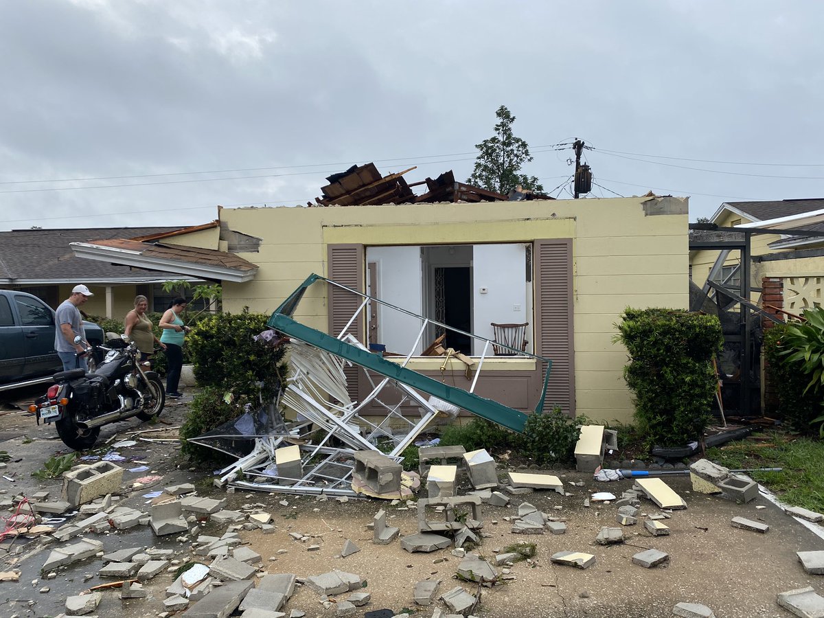 Residents at Lake Margaret Village are cleaning up debris and assessing damage after a tornado (not NWS-confirmed) struck Saturday evening along South Ferncreek Avenue