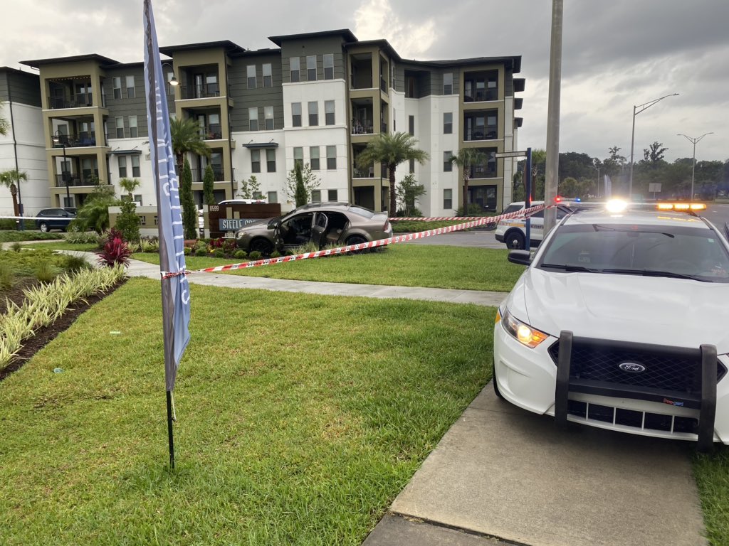 This is the scene outside of Steele Creek apartments on the Southside.