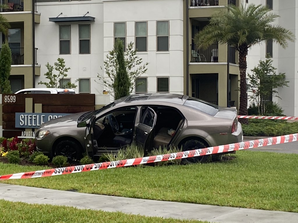 This is the scene outside of Steele Creek apartments on the Southside.
