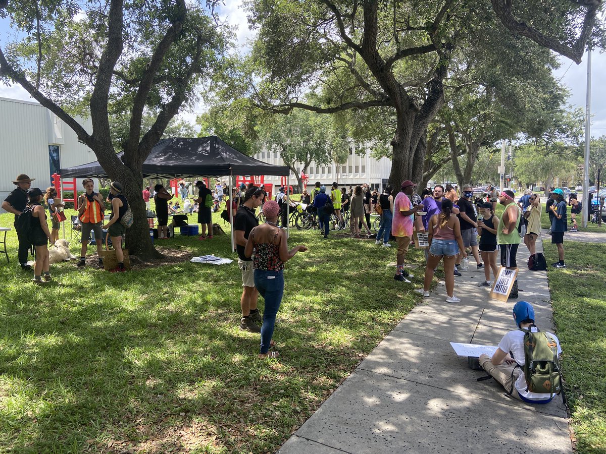 St. Pete Peace Protest in front of City Hall. This group is meeting here daily at 2pm & 7pm to make their voices heard Protests
