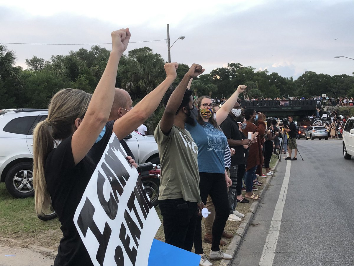 The City of Pensacola is working with organizers of the local BlackLivesMatter protests to move the gathering location from GraffitiBridge due to safety concerns.