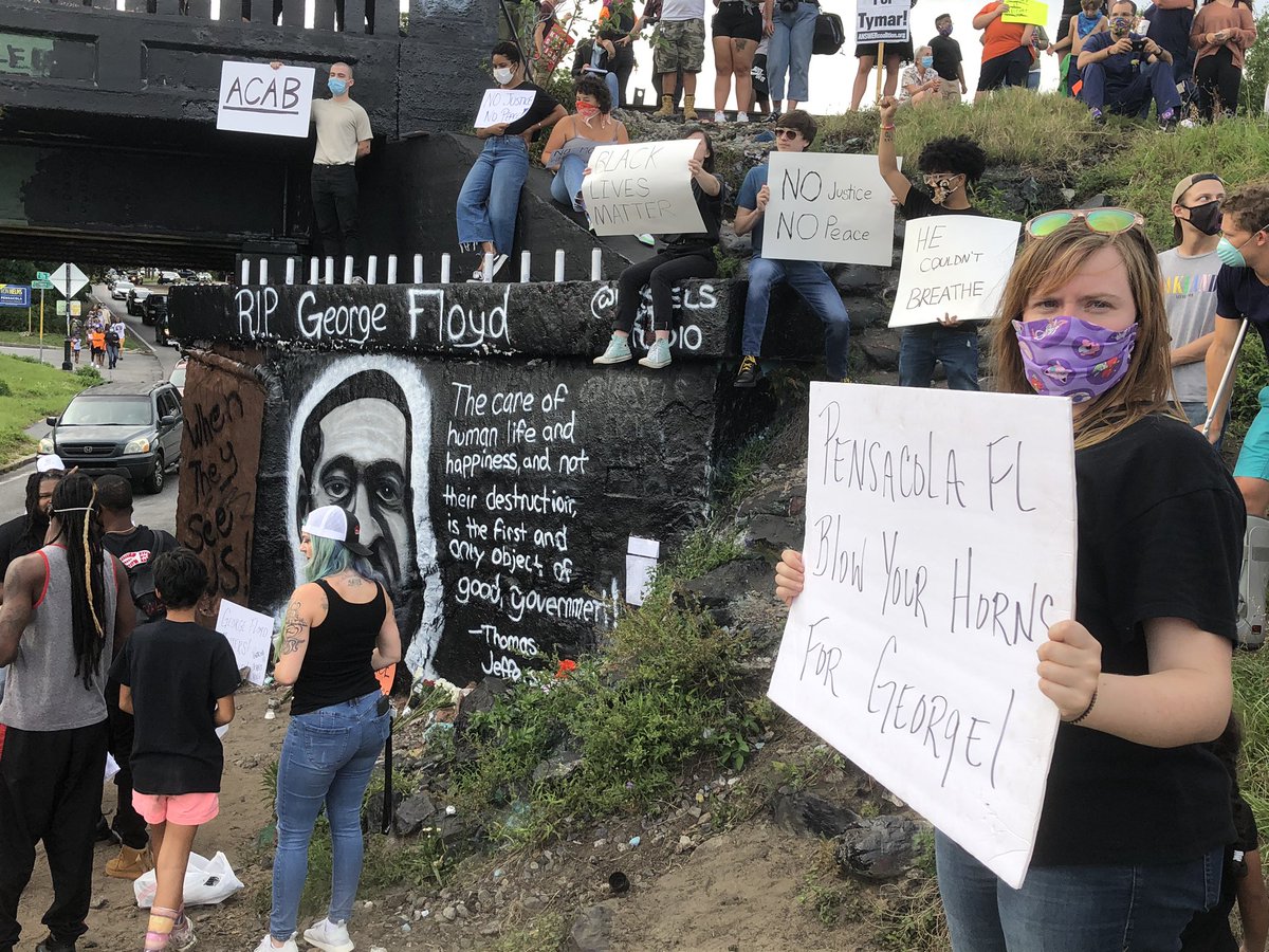The City of Pensacola is working with organizers of the local BlackLivesMatter protests to move the gathering location from GraffitiBridge due to safety concerns.