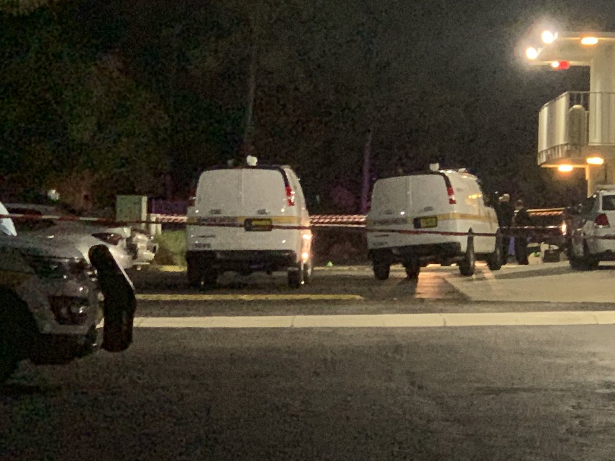Police searching for man involved in overnight gunfire exchange that killed 2. Officers say suspect is likely armed and a serious threat to the community.  