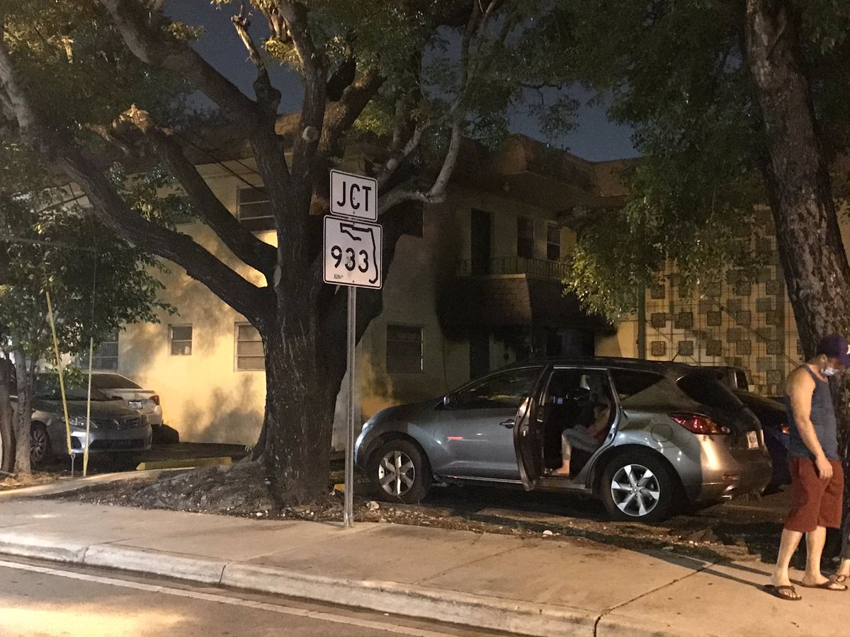 54 people are figuring out where they're going to sleep after an apartment fire in Little Havana.  One man said he heard an explosion, another told me he woke up to people screaming. Thankfully, everyone's ok. 
