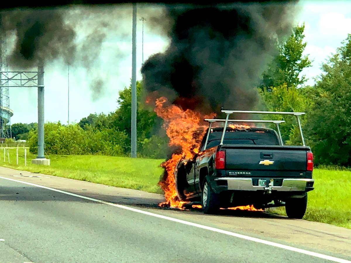 Vehicle Fire: SB I-75 north of Bruce B Downs; use caution in the area; no injuries