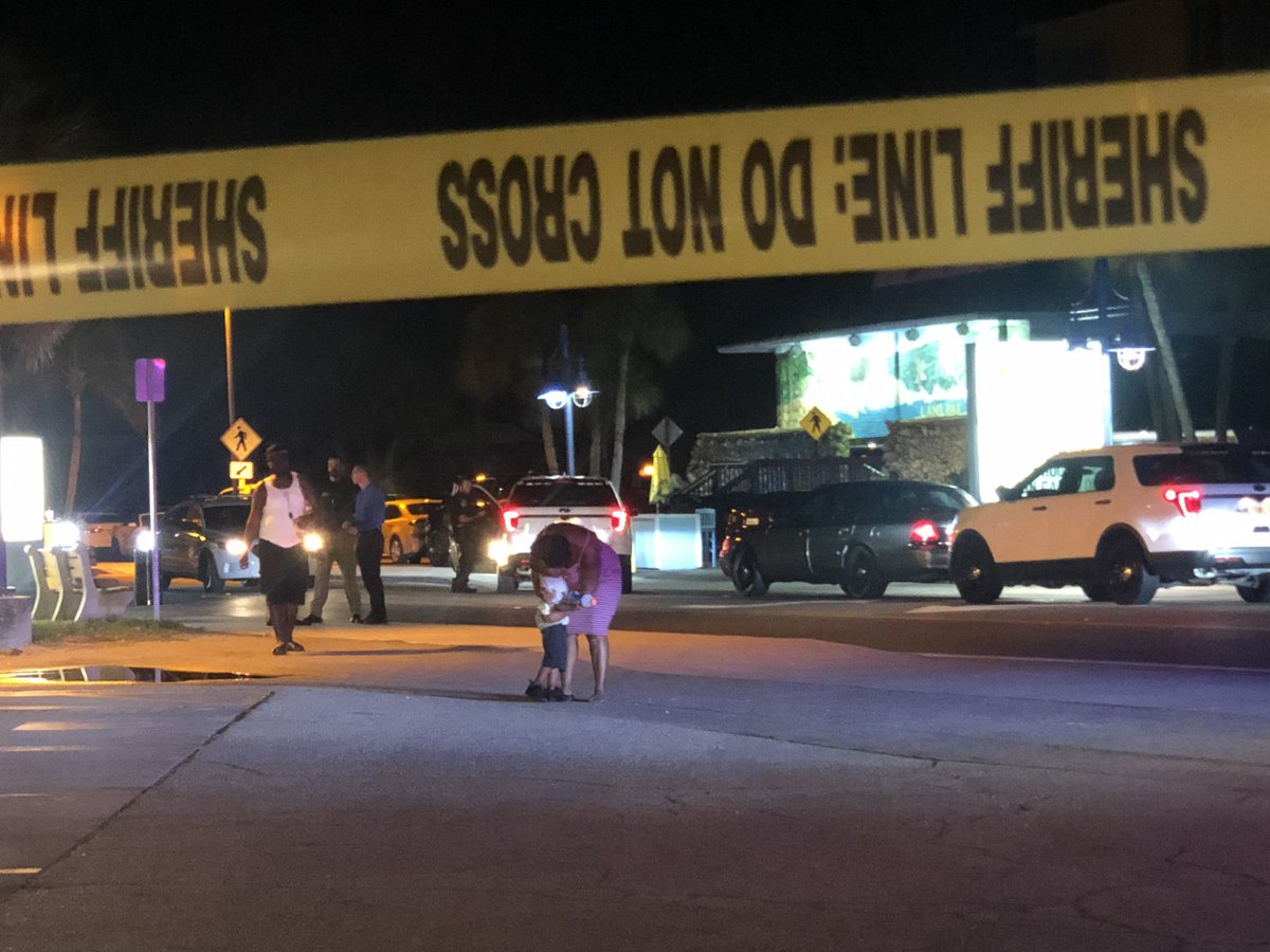 Scene this morning at the Lani Kai on Fort Myers Beach, as a father tells his son was shot and killed. Lee County deputies are still on scene.