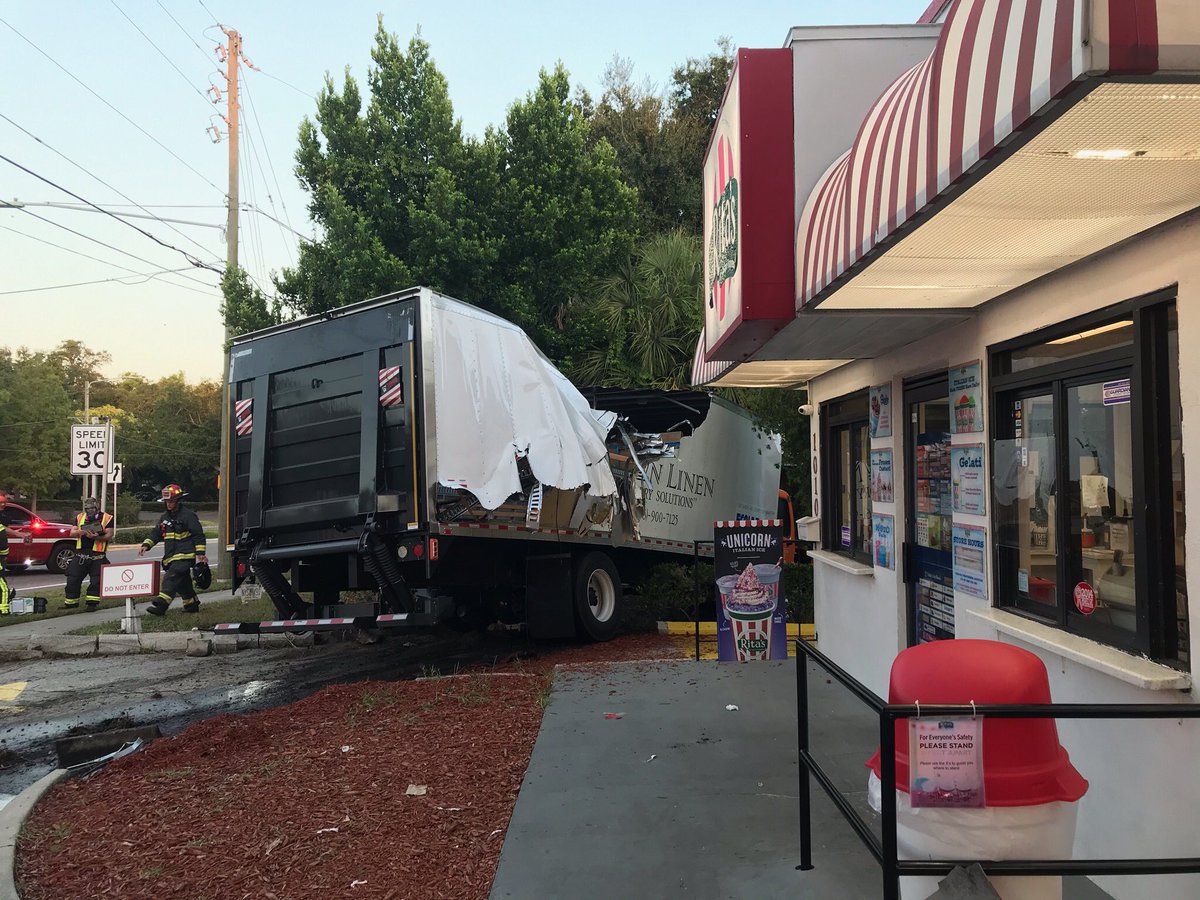 Westbound traffic on Court Street is closed for the removal of the truck.  There are no injuries but the intersection could be affected for hours, especially westbound traffic on Court.  The business was not struck.