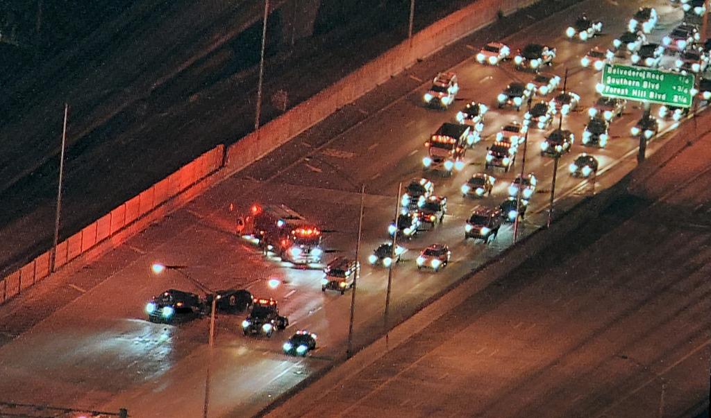 Crash NB 95 after Belvedere road crash is in the Middle Lanes Delays