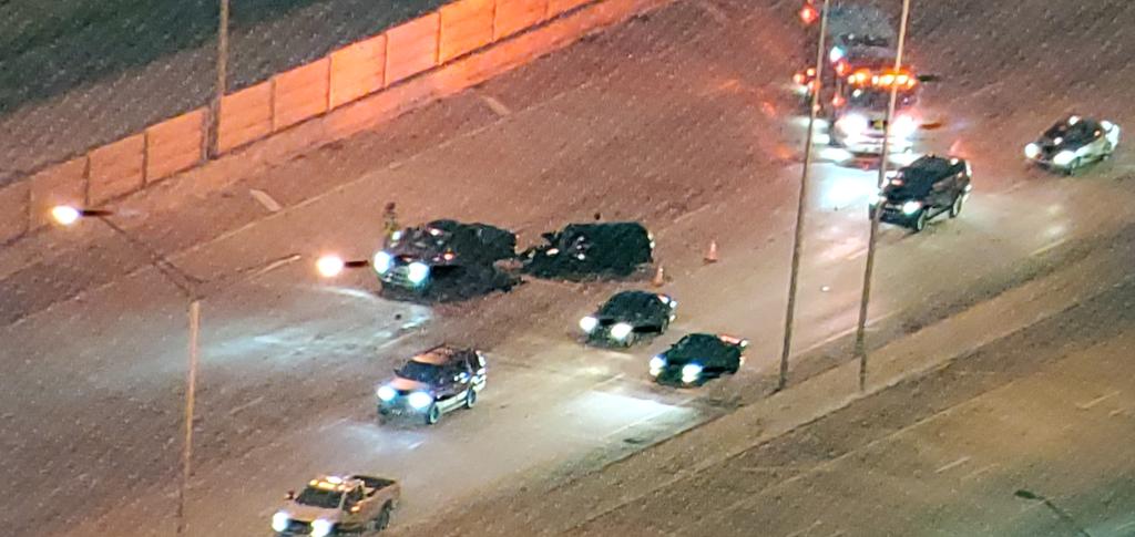 Crash NB 95 after Belvedere road crash is in the Middle Lanes Delays