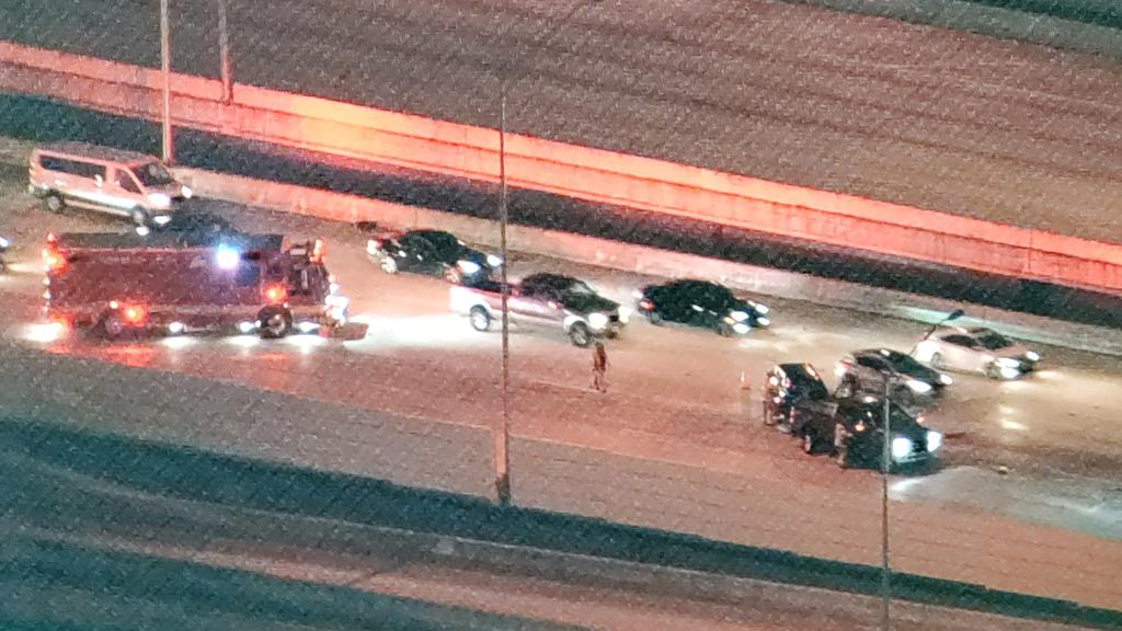 Crash NB 95 after Belvedere road crash is in the Middle Lanes Delays