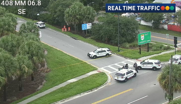 POLICE ACTIVITY blocking the on-ramp to SR-408 east from Ortman Dr. 