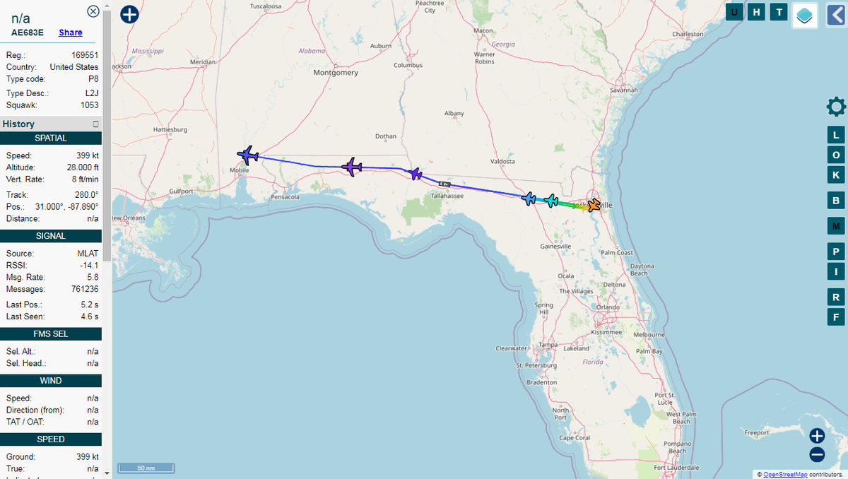 US Navy is evacuating the entire P8 fleet from NAS Jacksonville #HurricaneIsaias