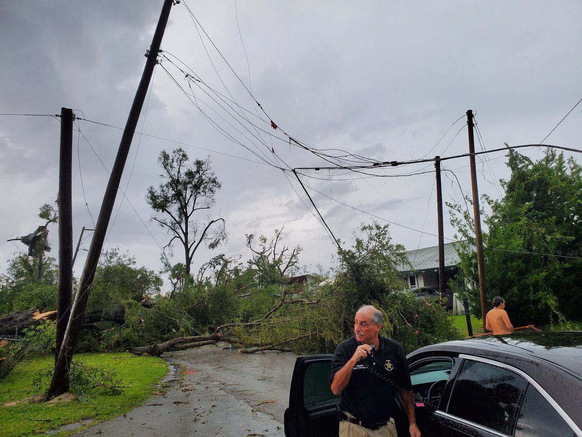 A look at last night's storm damage from Volusia County: