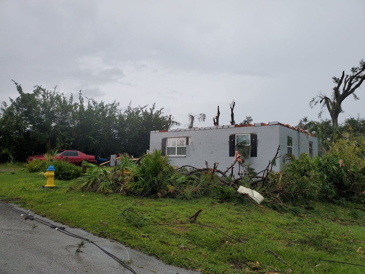 A look at last night's storm damage from Volusia County: