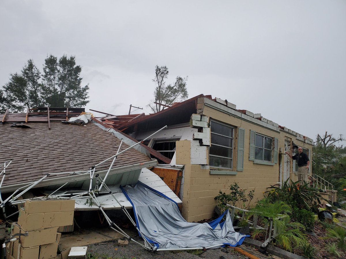 A look at last night's storm damage from Volusia County: