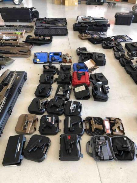 US Customs officials found 18 rifles with  optics, 6 shotguns, 58(.) semi-auto pistols on a Lear jet headed to St. Vincent.  Intriguingly, they arrested 2 Venezuelan nationals during the operation