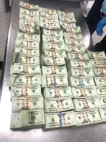 SEAT FULL OF CASH—CBP officers in Miami seized almost half a million dollars in cash that was being smuggled out of the U.S. hidden inside a chair. 