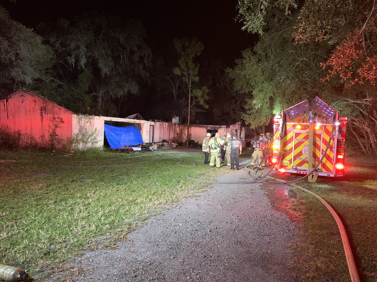 A Pasco County sheriff's deputy hit by vehicle while directing traffic near structure fire in 18000 block of S.R. 52, according to Pasco County Fire Rescue. 