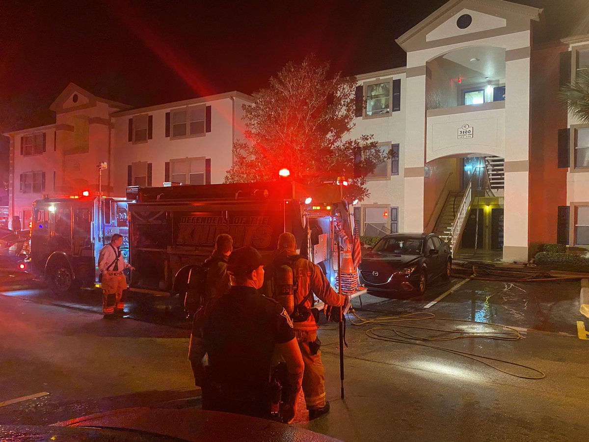 Units on scene of a working apartment fire in Oviedo. Fire out at this time. 