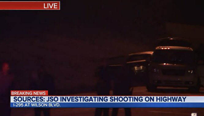 Calls of gunfire on Buttercup, ppl in blk & wht cars arguing at Buttercup/McGlothlin. White car chases/fires shots at blk car  -8:30pm: Patrol reaches blk car at Wilson/I-295, 5 inside. 2 men in car shot, ages 20 (killed) and 25 (injured