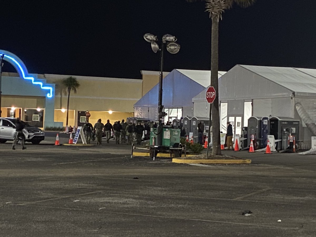 The National Guard arrived 30 minutes ago at the Gateway Mall site to help with vaccinations. Ahead at 6:30 a.m. live look at the site and the big announcement allowing teachers access to the COVID19 vaccine 