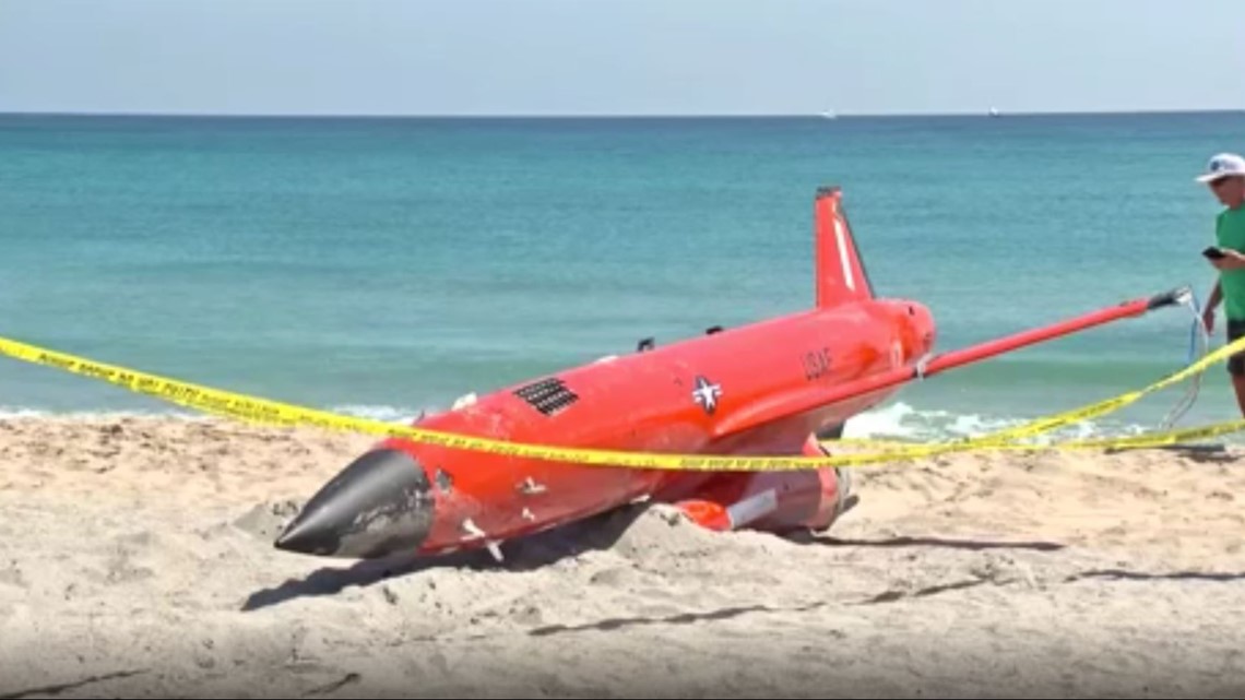 Military training drone found washed up on Florida beach  weird news 10news