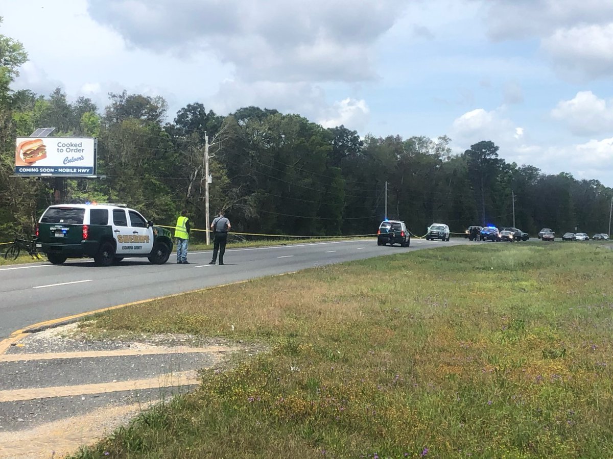 FHP says a woman was killed in the pedestrian collision on Mobile Hwy. in Pensacola. The vehicle involved may be a 2000-2005 Ford Mustang