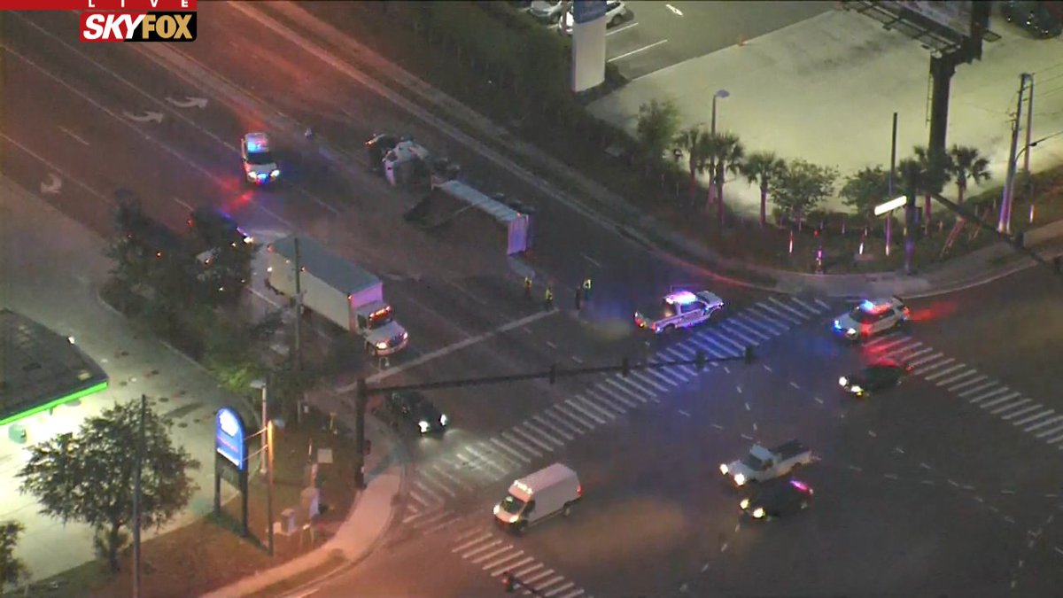 Crash on Central Florida Pkwy and Orange Blossom Trail. The Eastbound side of Central Florida Pkwy is shut down.