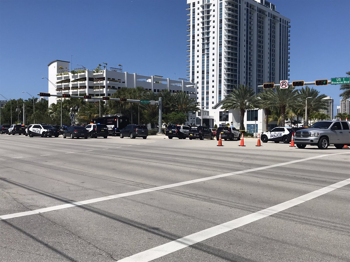 Scene of a police involved shooting in @myNMBPolice  Biscayne is shut down at NE 172. 