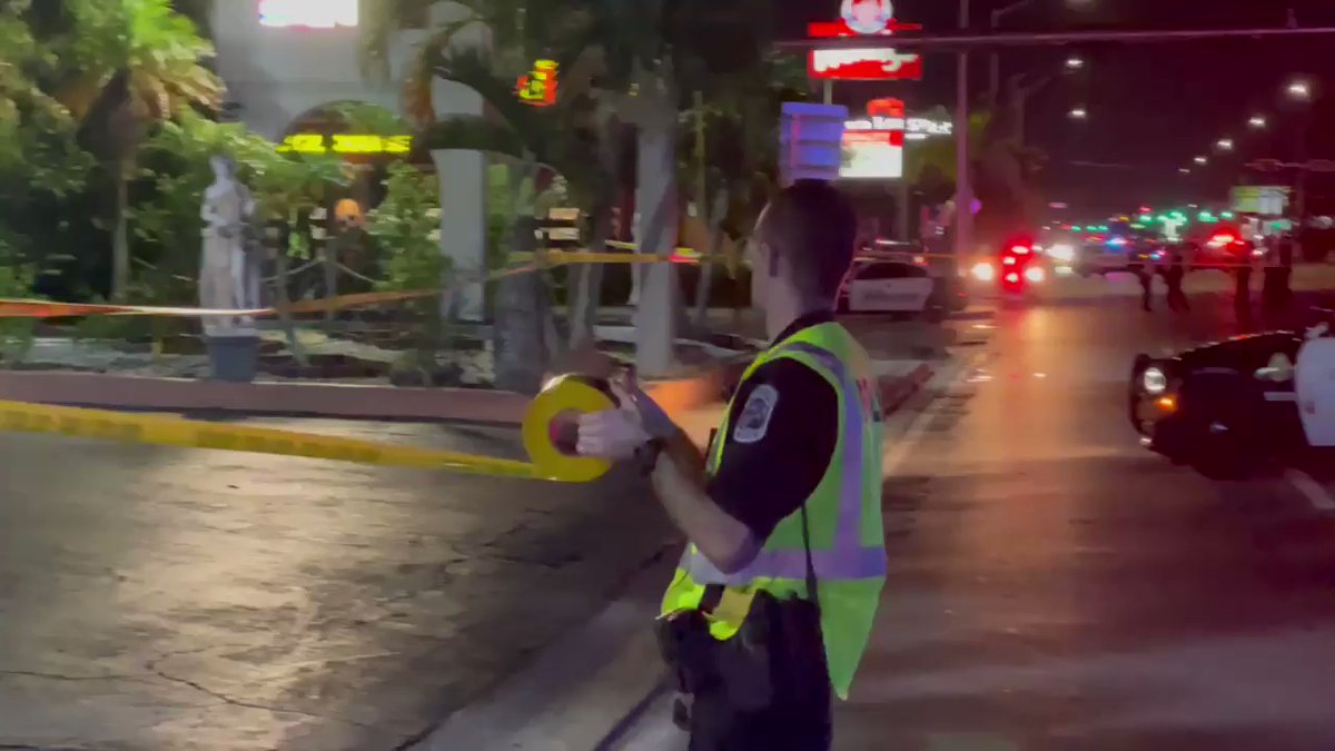 A person was hit and killed by a vehicle on U.S. 41 (Cleveland Ave) near Collier Avenue. @fortmyerspolice has the entire road shut down to investigate