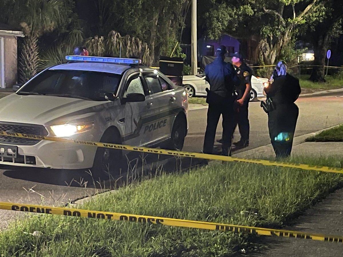 There are bullet holes and other areas of damage on the car where St.Petersburg police say a man was found dead