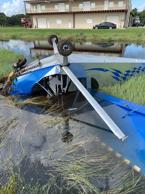 Officials now say the experimental plane was landing when this occurred