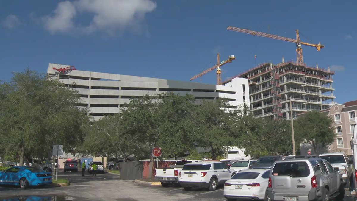Police responding to apparent crane collapse near AdventHealth Orlando