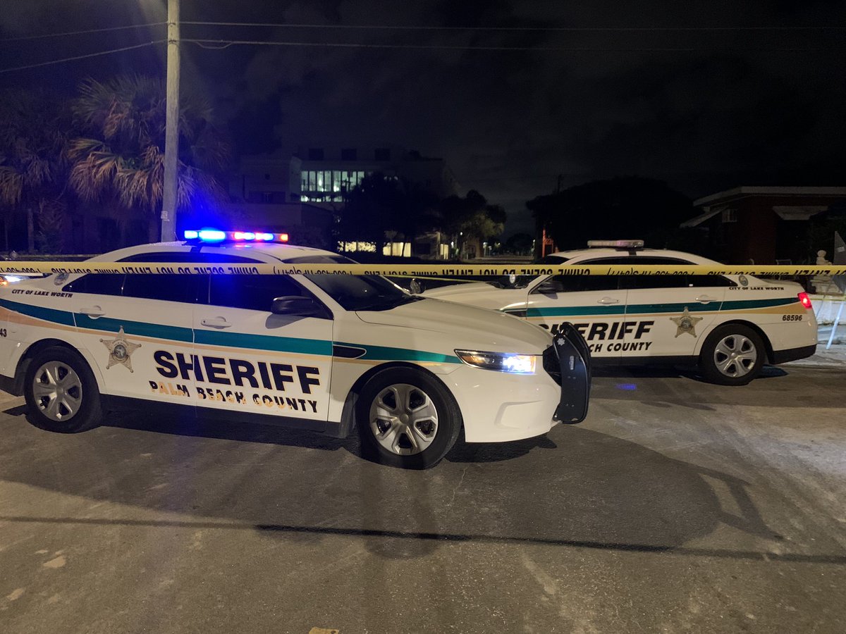 Palm Beach County deputies are near 88 S H Street in Lake Worth, just blocked off investigation area with crime scene tape.  