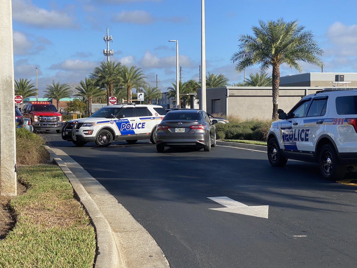 Scene of   in Orlando.   Police say a man was shot after a fight inside this McDonald's on OBT near Gore St.   The victim was taken to the hospital with a non-life-threatening injury.   Suspect was arrested in the area a short time later