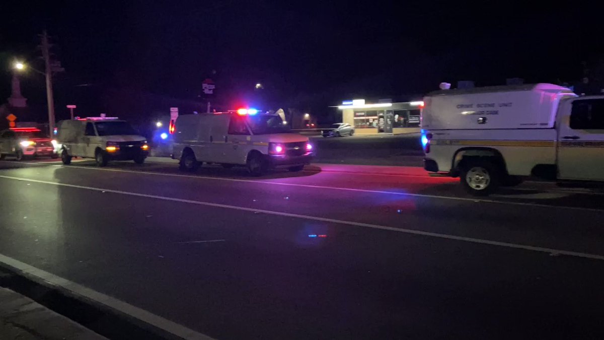 Busy scene at the intersection of Lem Turner Road and Dunn Avenue. Dozens of JSO vehicles spread out between businesses. JSO reported an officer-involved shooting in the area.