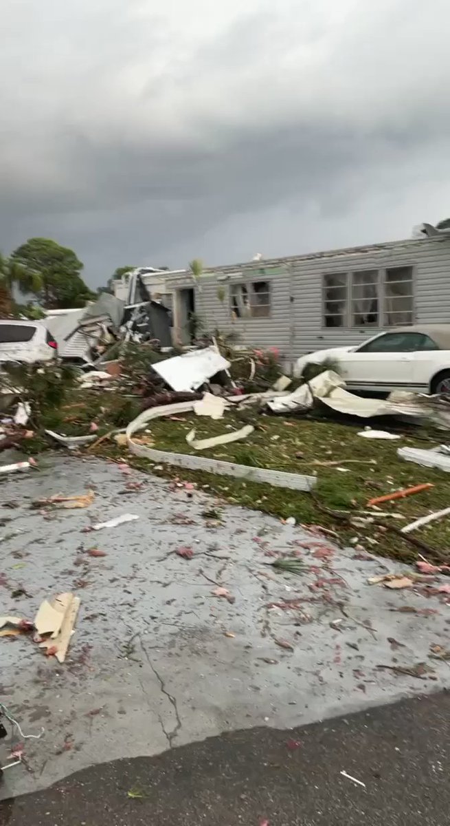 Damage in Tropicana RV Resort in Fort Myers @NWSTampaBay