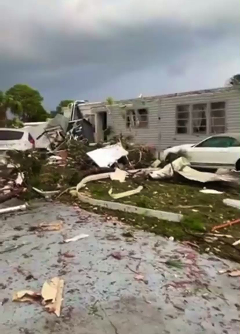 Major damage reported following destructive tornado in Fort Myers, Florida  FortMyers l FL A tornado has struck the Tropicana RV Resort, where numerous people are reportedly trapped. No word on casualties at this time. Numerous agencies are assisting in the search