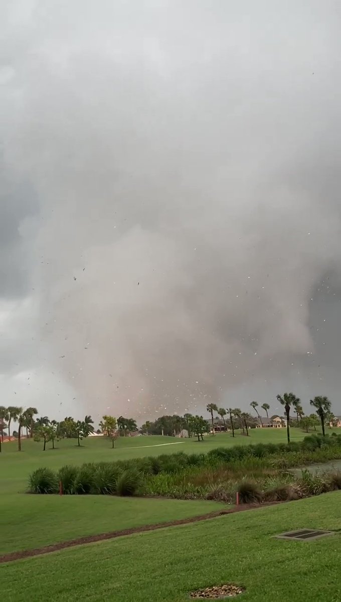 tornado moves through FortMyers this morning.