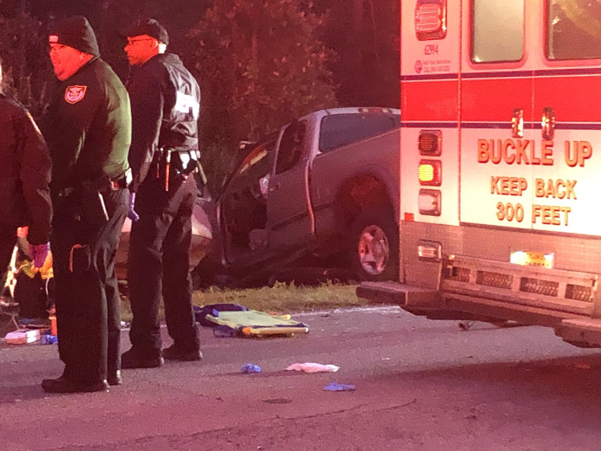 Two people killed in Sunday evening's head-on crash in Escambia County - a 20-year-old Pensacola man and a 70-year-old Alabama woman.  An 18-year-old woman is also in the hospital in critical condition