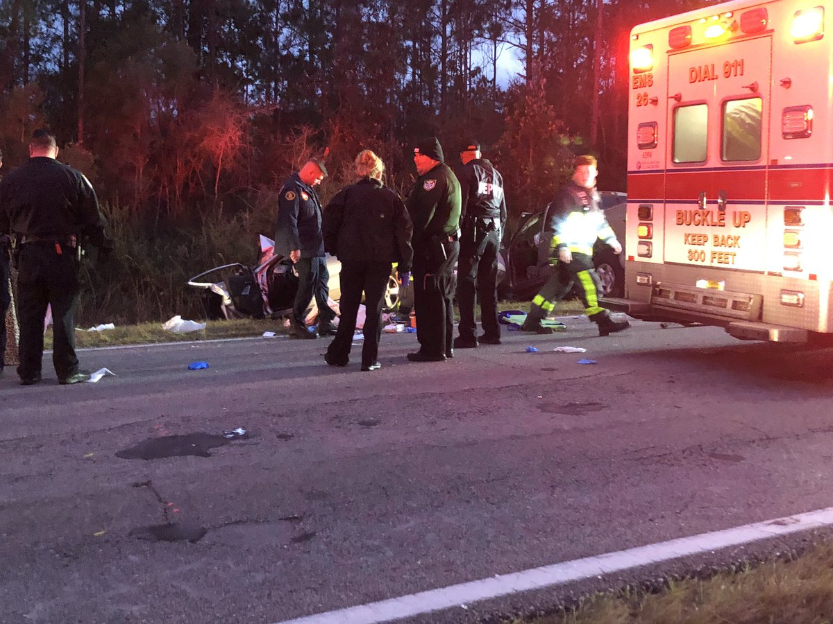 Two people killed in Sunday evening's head-on crash in Escambia County - a 20-year-old Pensacola man and a 70-year-old Alabama woman.  An 18-year-old woman is also in the hospital in critical condition