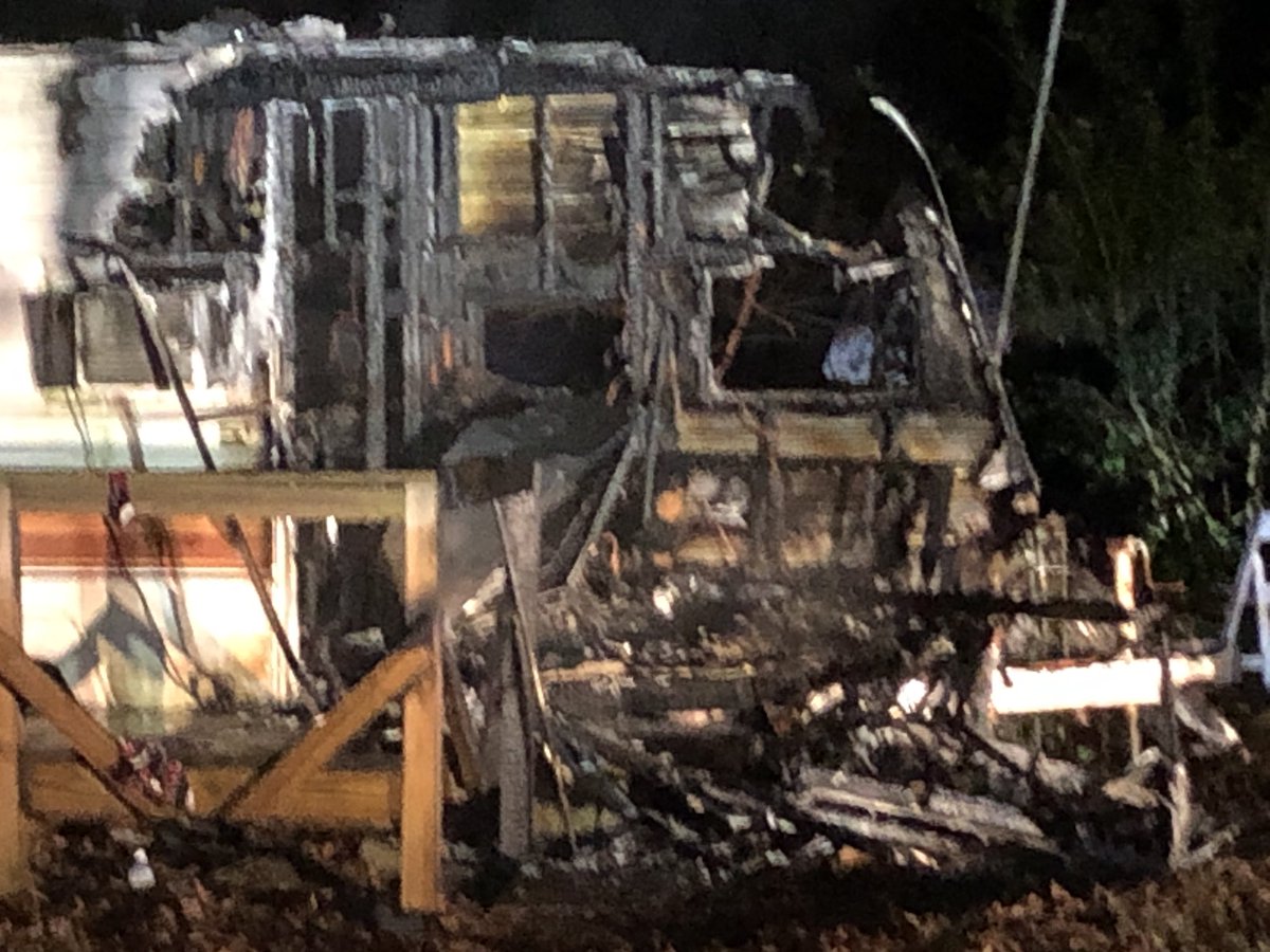 A Pensacola man escapes injury after his camper trailer caught fire fire Authorities tell @weartv an adult male got out before the camper went up in flames. The fire broke out at 1375 Rainbow Avenue shortly before 10-PM.  