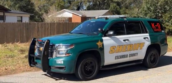 Deputies say a woman was shot and man stabbed in a domestic violence incident on Sarah Drive in Escambia County this afternoon.