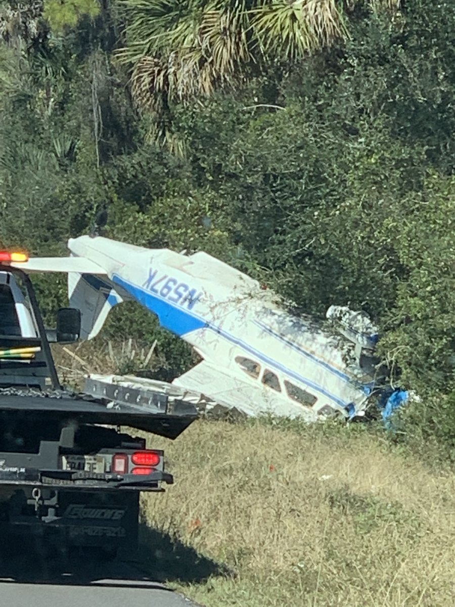 Plane crashes on I-95 in Flagler County, south of St. Augustine