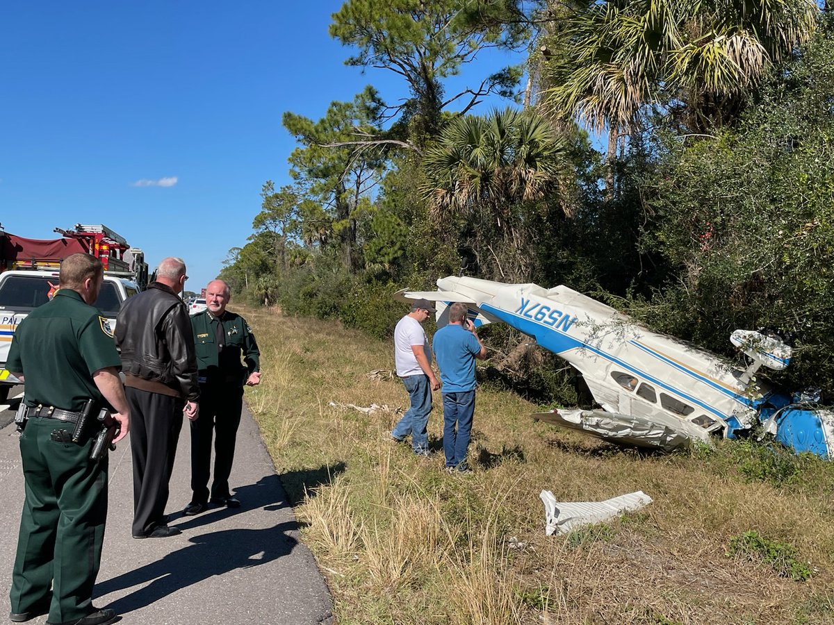 The FCSO is assisting at the scene of a single-engine plane crash on I-95 north. The occupants sustained minor injuries and two lanes on 95 northbound will be re-opening shortly