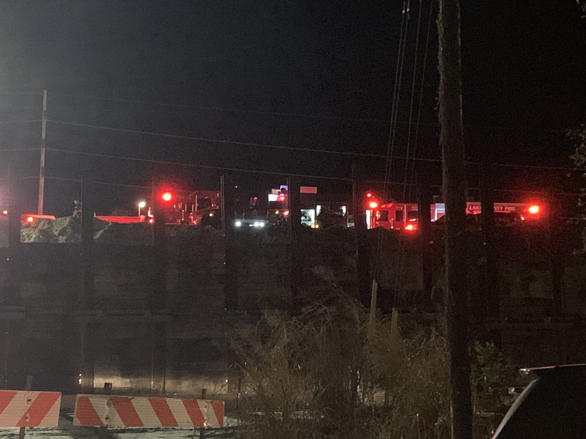 Scary scene in Lake County where a recovery mission is happening for a construction worker who is under an area where a part of a cave-in at a bridge. This is 27/441 in Lady Lake