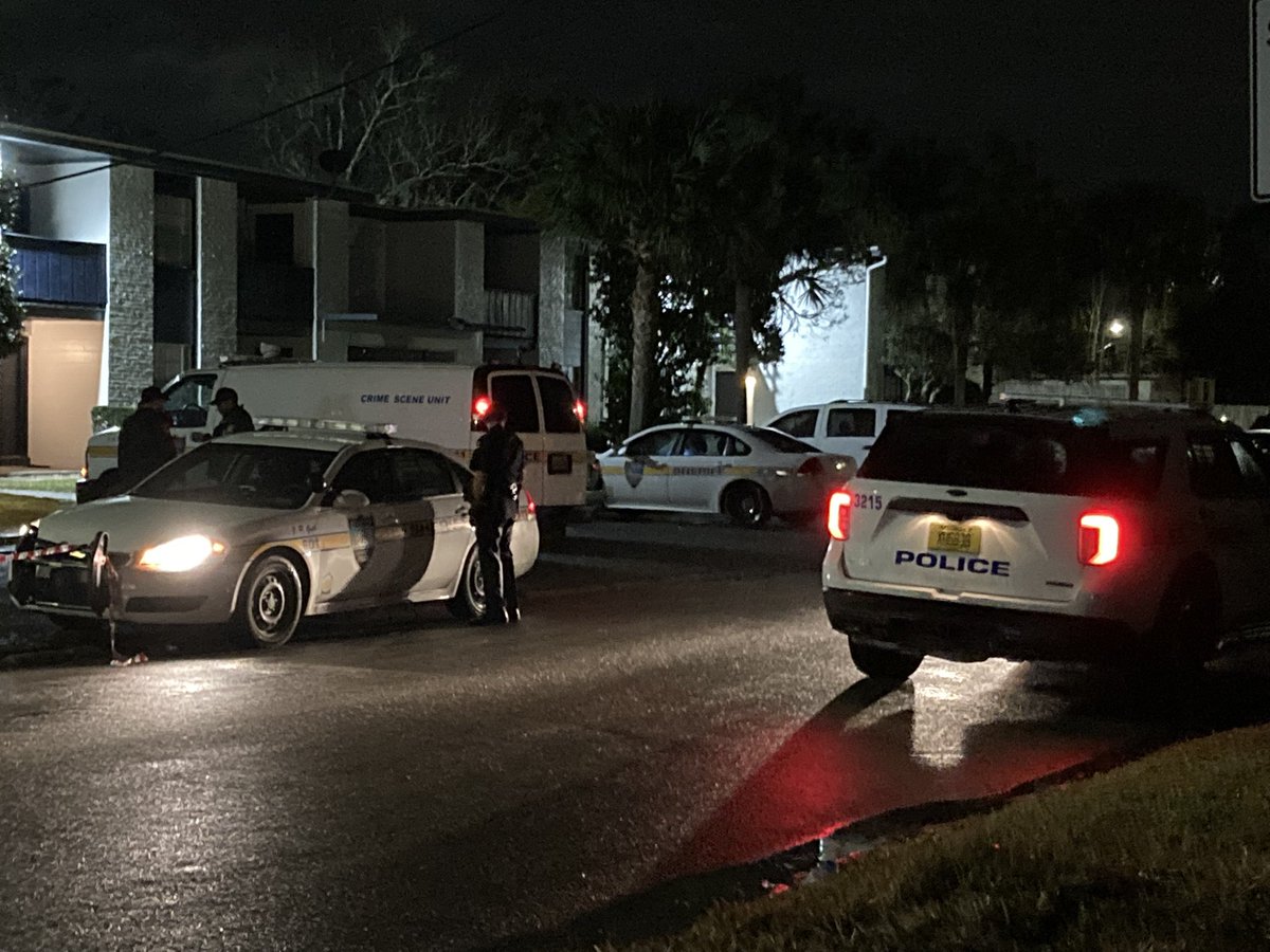 SHOOTING - @JSOPIO  says around 10pm a man in his late teens was walking to a car at the Forrest Apts when he was struck in the leg by a single bullet - he was then driven to a family members who then took  him to a local hospital with NLT injuries 