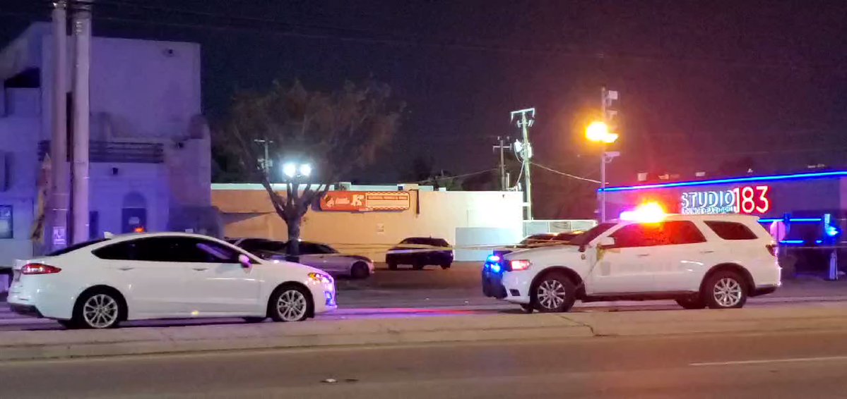 Miami Gardens Police are investigating a shooting at NW 183rd Street and 2nd Avenue. Police have focused their attention at the Studio 183 lounge that is roped off with crime scene tape