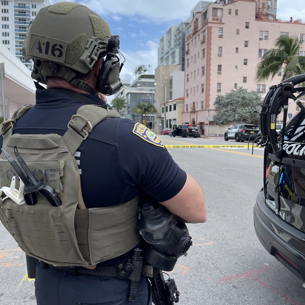 investigation stems from a bank robbery that occurred today at 930 W 41 Street. There are no reports of injury. MBPD is on scene and working with the FBI's South Florida Violent Crimes Task Force