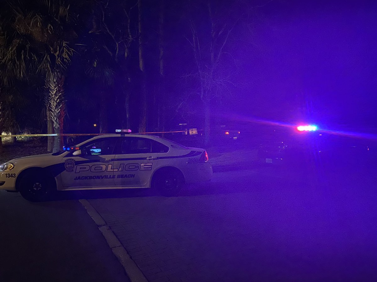 in Jacksonville Beach  Police on scene of a deadly shooting with at least one victim in the Lake Sanctuary neighborhood.  This is the intersection of Jacksonville Dr. and Sanctuary Blvd.